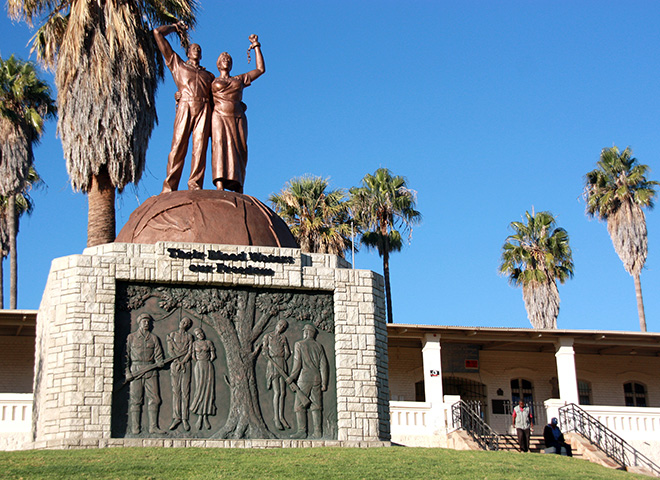 Monument for the victims of the colonial war in Windhoek